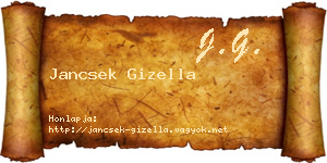 Jancsek Gizella névjegykártya